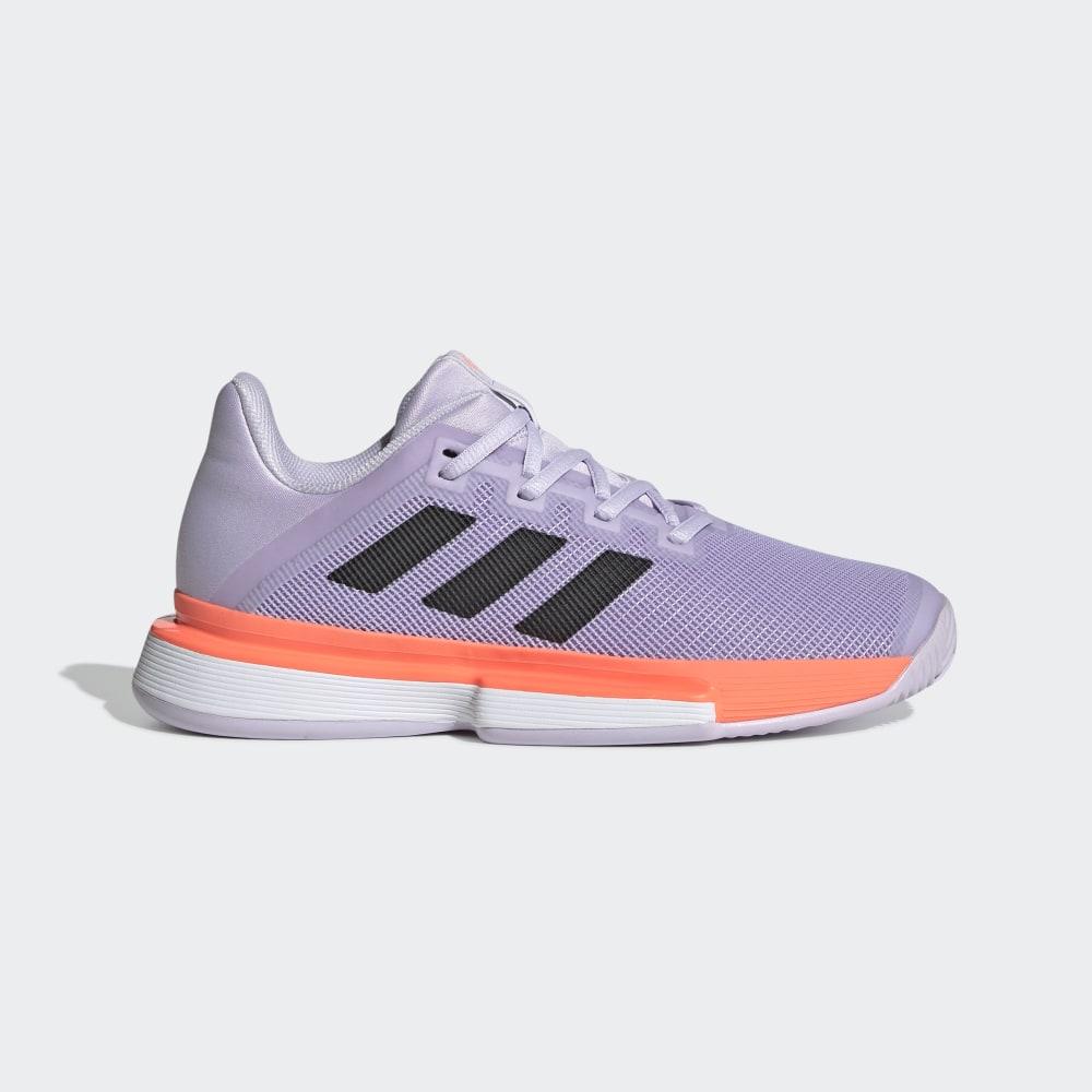 Pantofi Tenis Adidas SoleMatch Bounce Hard Court Dama Romania - Violet/Negrii/Corai EG2218